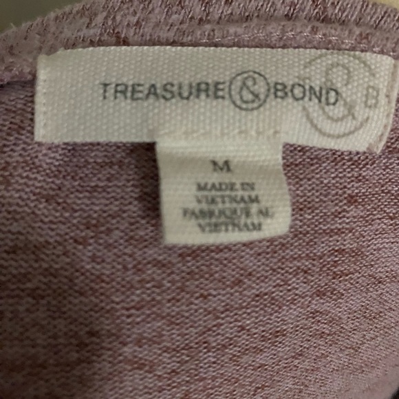 Treasure & Bond Long sleeve pink lightweight sweater. EUC - Picture 4 of 4